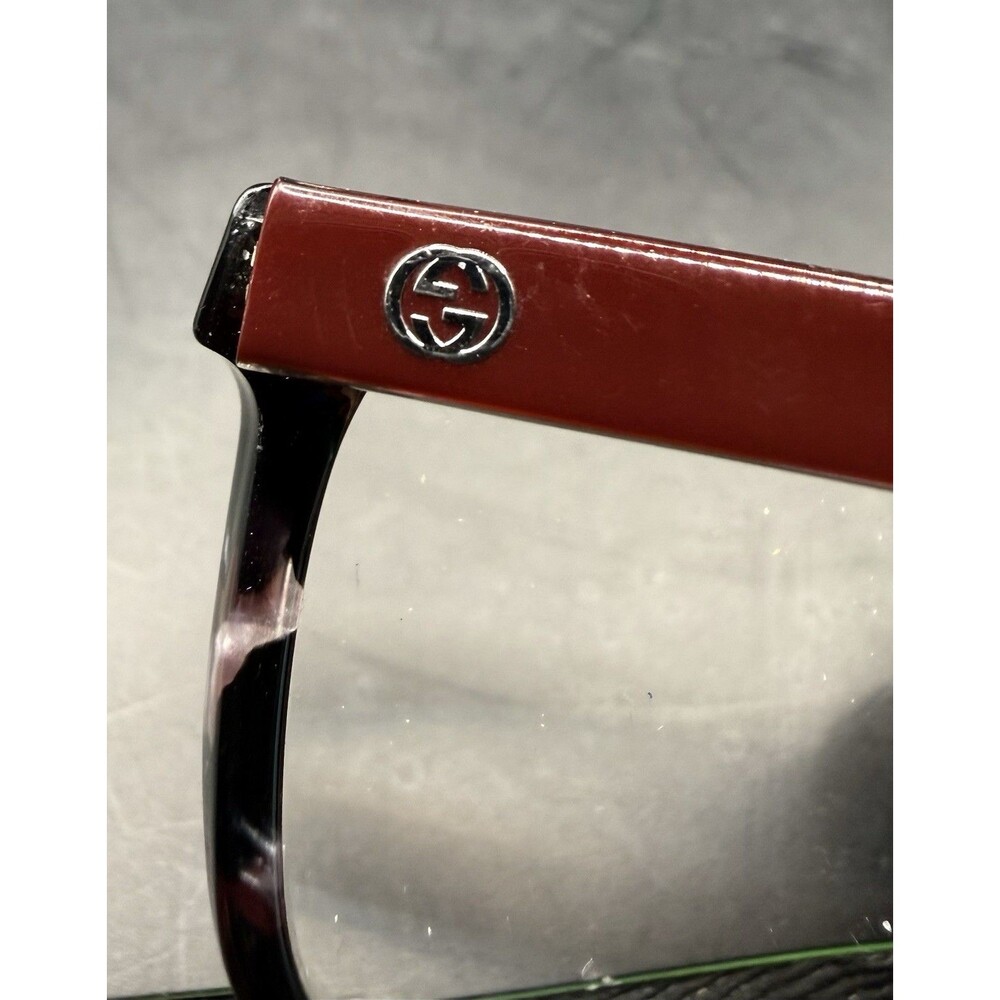 Gucci GG 3723 HMW Eyeglass Frames Maroon Marble Tortoise 140 mm Italy - Picture 3 of 8